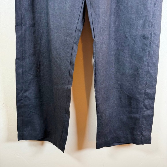 American Giant Women's Easy Linen Pant Size Medium Meteorite Cropped Minimalist - Picture 7 of 9